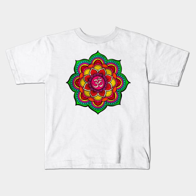 The power of OM Kids T-Shirt by SacredConexion